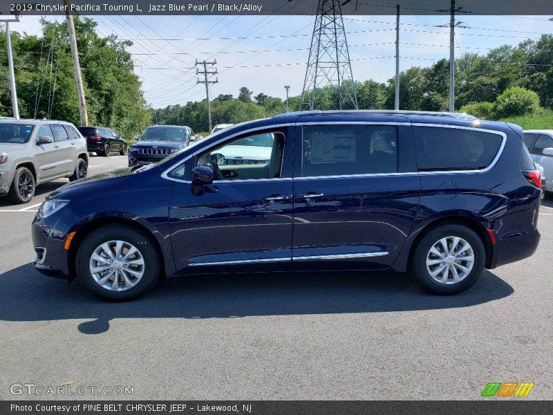 Jazz Blue Pearl / Black/Alloy 2019 Chrysler Pacifica Touring L
