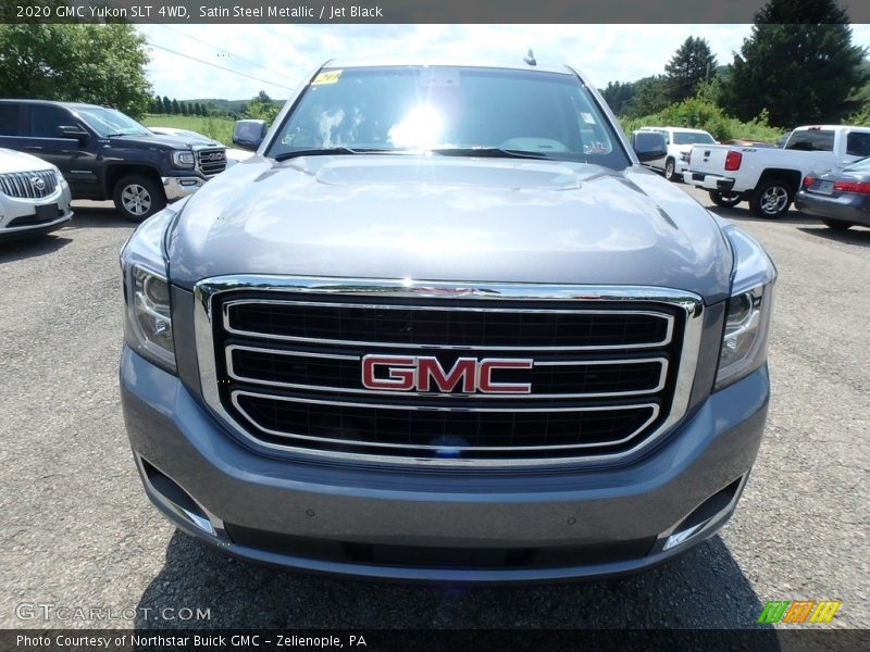 Satin Steel Metallic / Jet Black 2020 GMC Yukon SLT 4WD