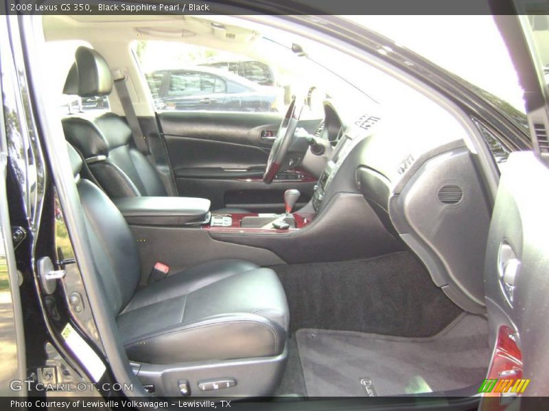 Black Sapphire Pearl / Black 2008 Lexus GS 350