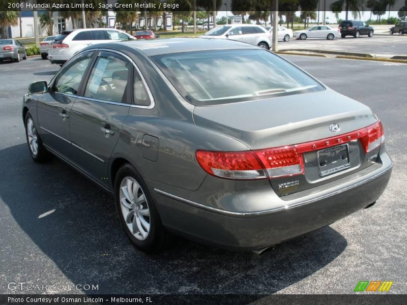 Sage Green Metallic / Beige 2006 Hyundai Azera Limited