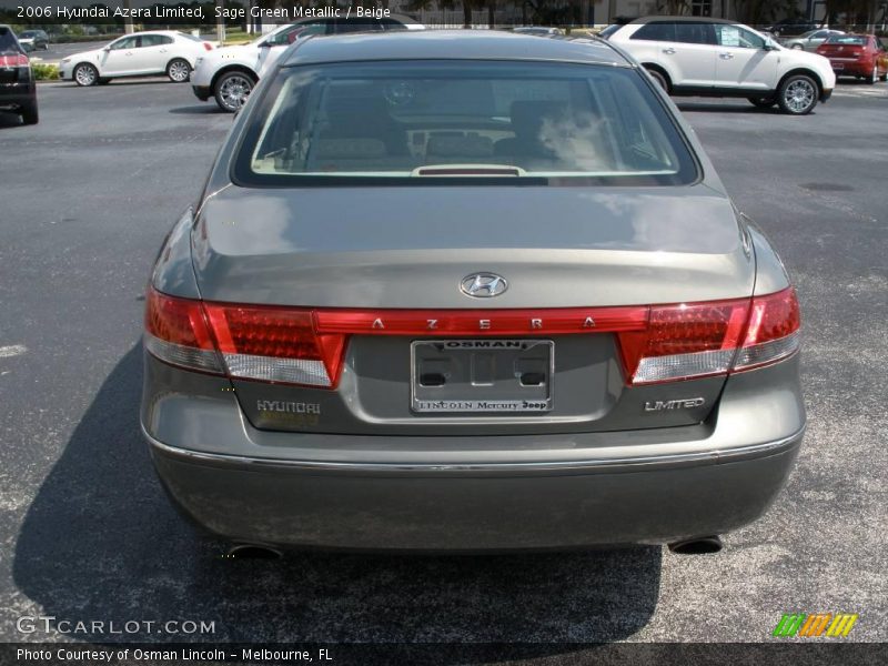 Sage Green Metallic / Beige 2006 Hyundai Azera Limited