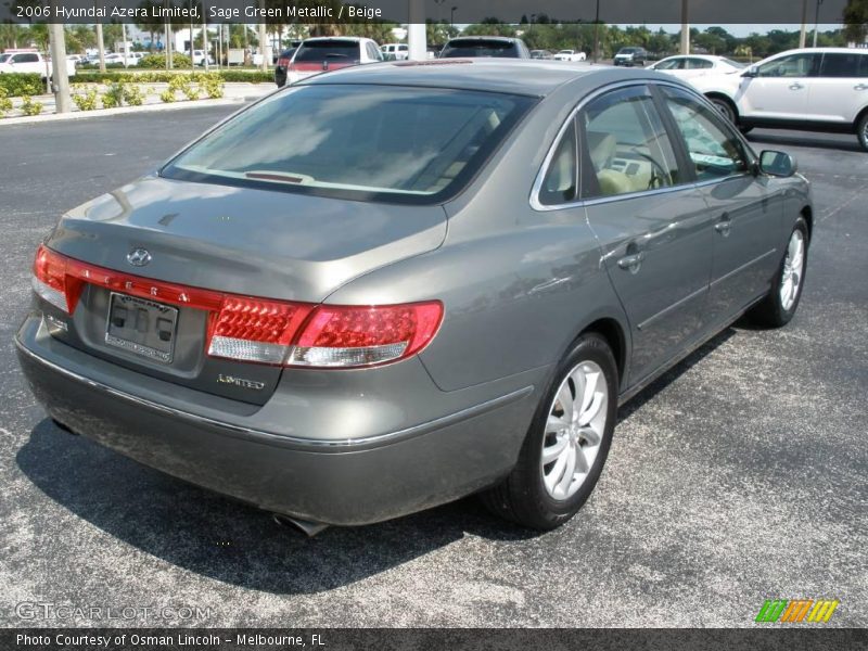 Sage Green Metallic / Beige 2006 Hyundai Azera Limited