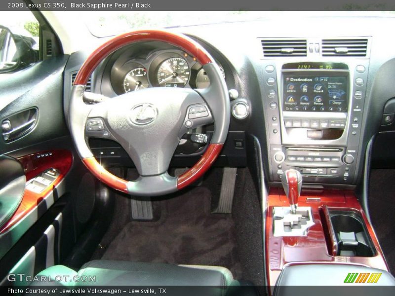 Black Sapphire Pearl / Black 2008 Lexus GS 350