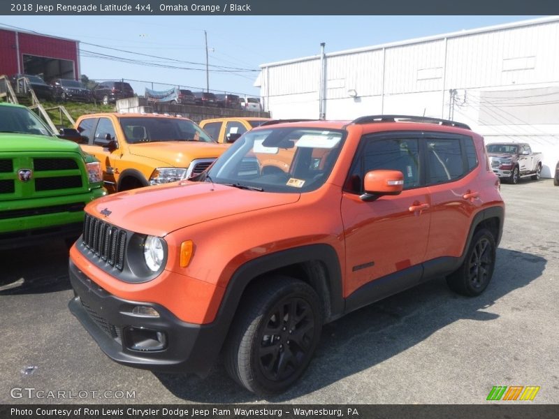 Omaha Orange / Black 2018 Jeep Renegade Latitude 4x4