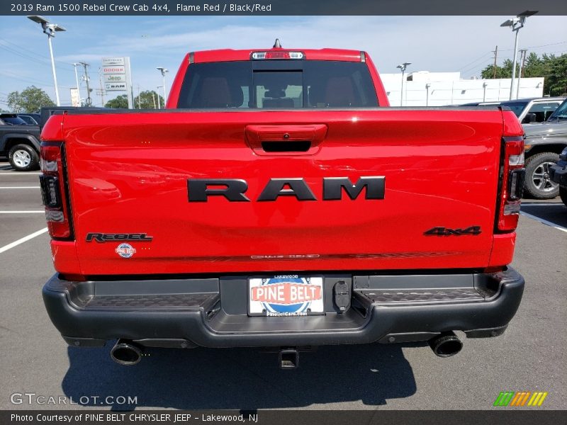 Flame Red / Black/Red 2019 Ram 1500 Rebel Crew Cab 4x4