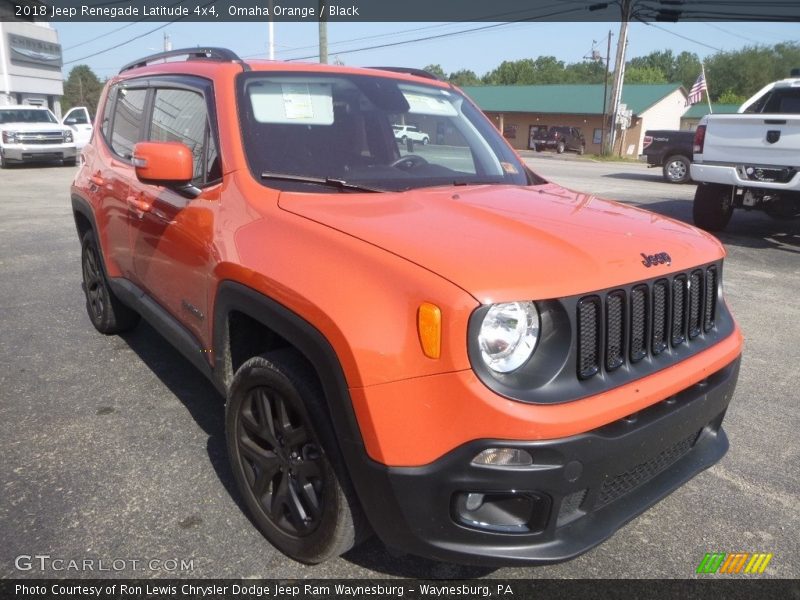 Omaha Orange / Black 2018 Jeep Renegade Latitude 4x4