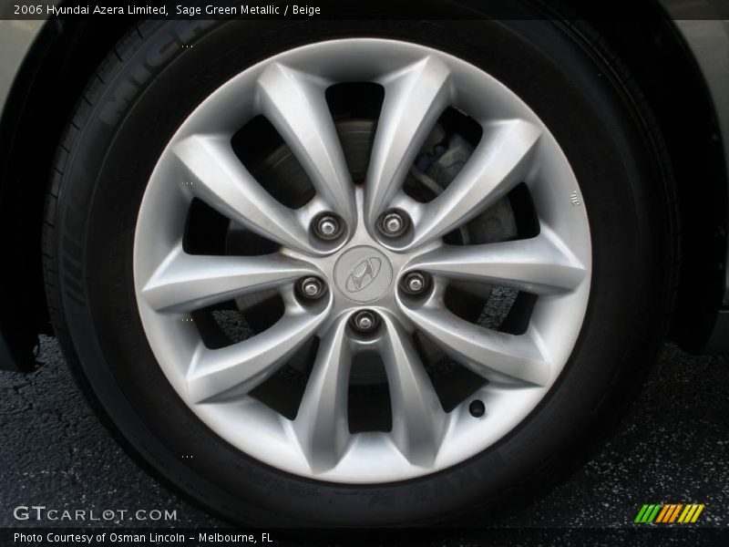 Sage Green Metallic / Beige 2006 Hyundai Azera Limited
