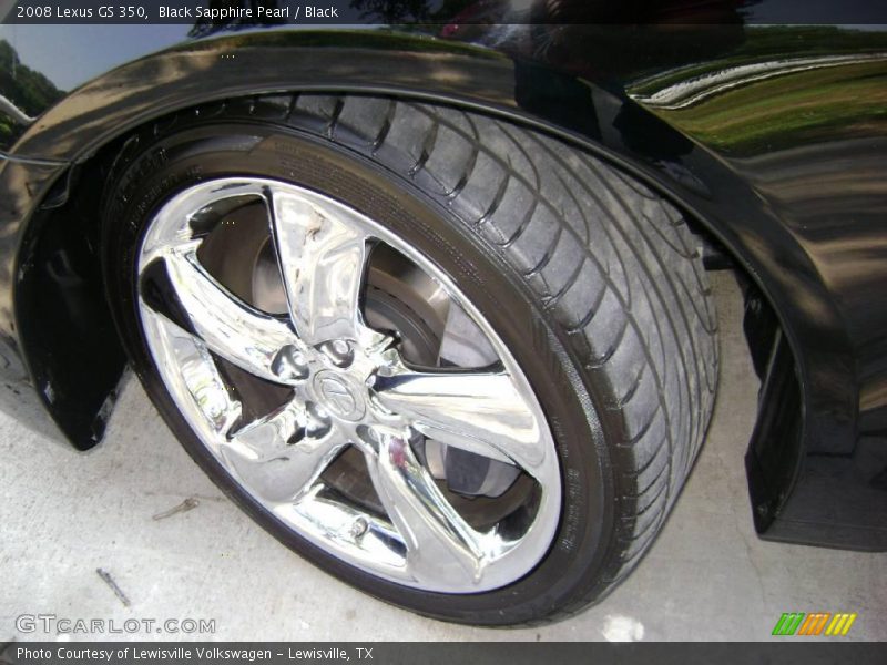 Black Sapphire Pearl / Black 2008 Lexus GS 350