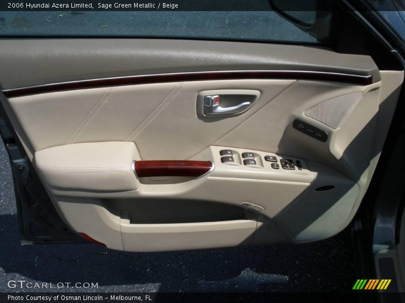 Sage Green Metallic / Beige 2006 Hyundai Azera Limited