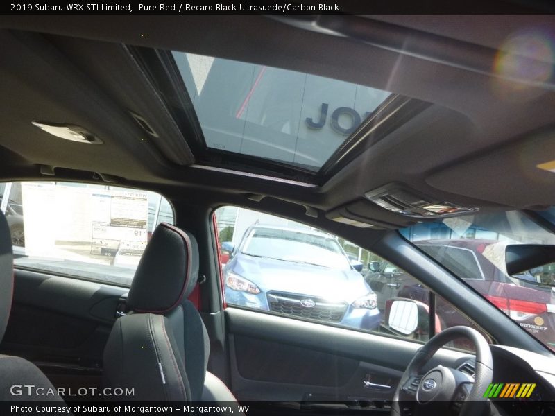 Front Seat of 2019 WRX STI Limited