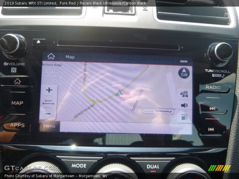 Navigation of 2019 WRX STI Limited