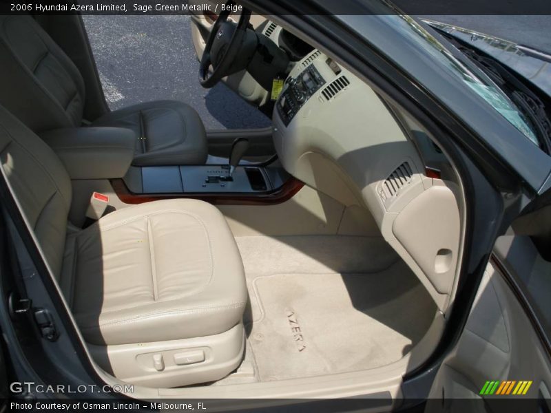Sage Green Metallic / Beige 2006 Hyundai Azera Limited