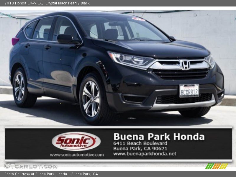 Crystal Black Pearl / Black 2018 Honda CR-V LX