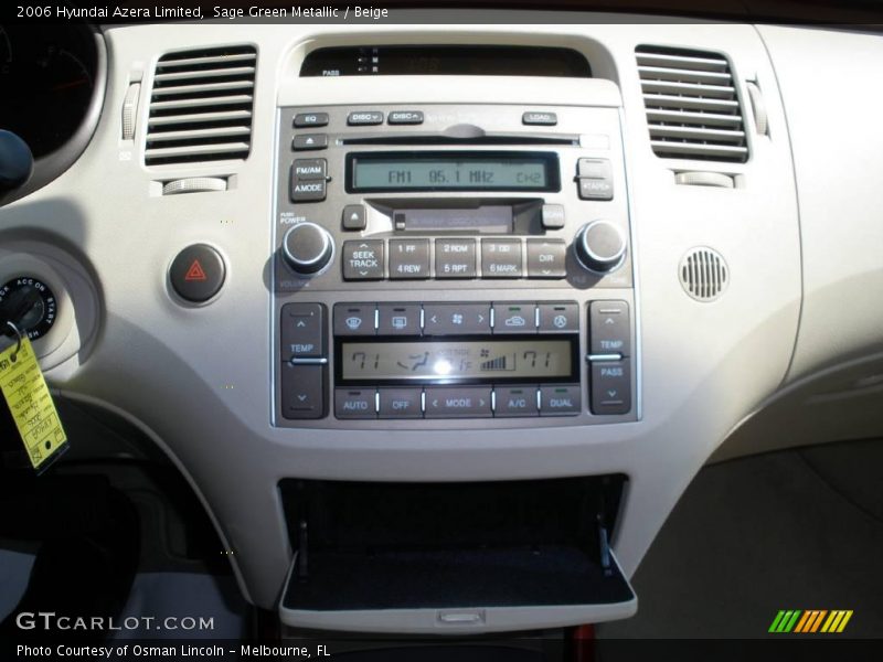 Sage Green Metallic / Beige 2006 Hyundai Azera Limited