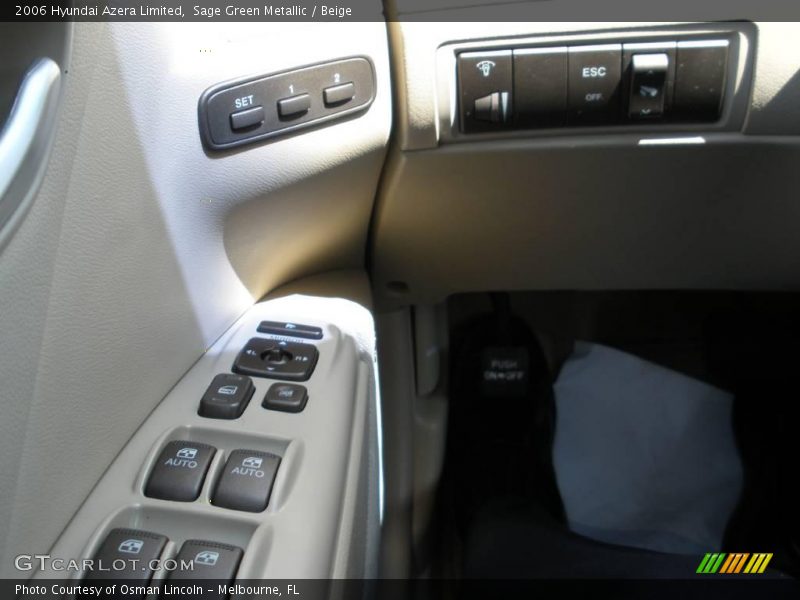 Sage Green Metallic / Beige 2006 Hyundai Azera Limited