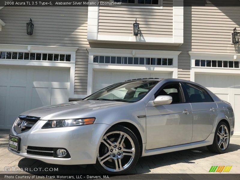 Alabaster Silver Metallic / Ebony/Silver 2008 Acura TL 3.5 Type-S