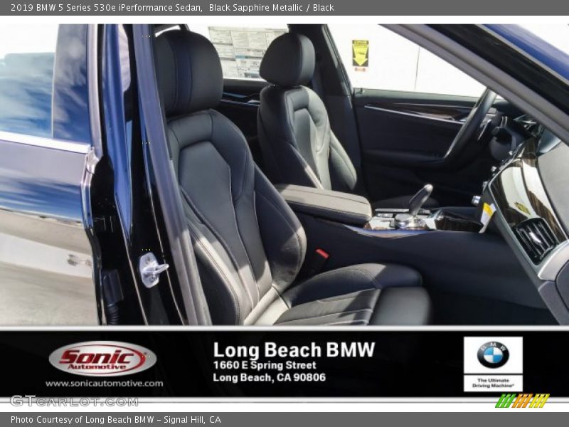 Black Sapphire Metallic / Black 2019 BMW 5 Series 530e iPerformance Sedan