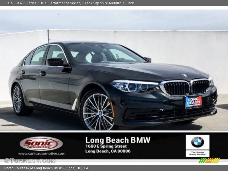 Black Sapphire Metallic / Black 2019 BMW 5 Series 530e iPerformance Sedan