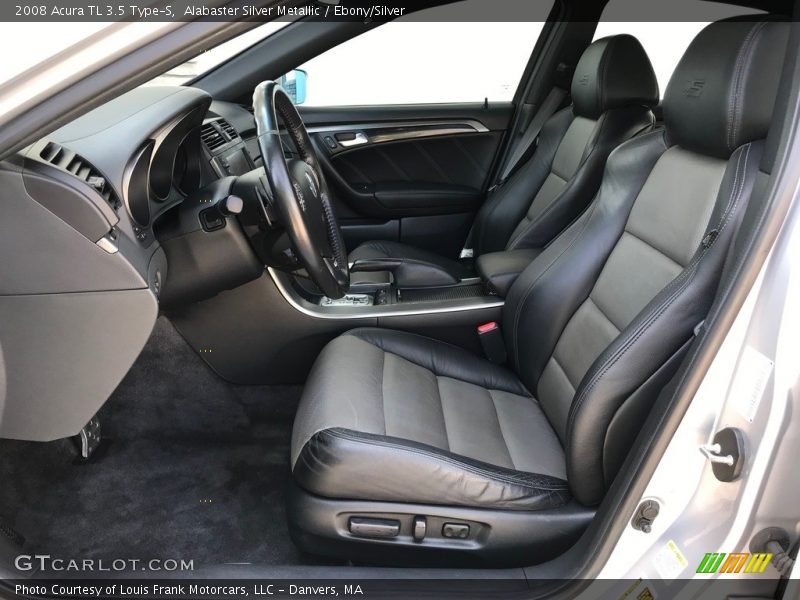 Alabaster Silver Metallic / Ebony/Silver 2008 Acura TL 3.5 Type-S