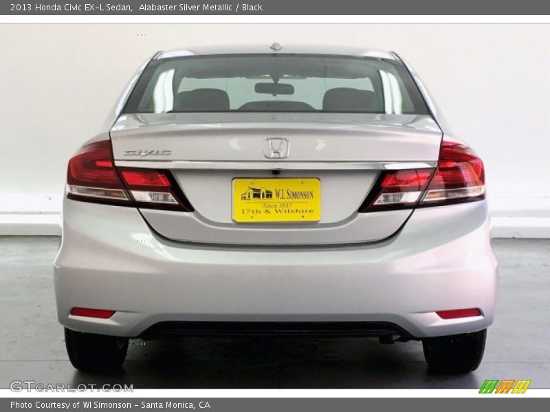 Alabaster Silver Metallic / Black 2013 Honda Civic EX-L Sedan