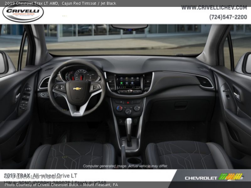 Cajun Red Tintcoat / Jet Black 2019 Chevrolet Trax LT AWD