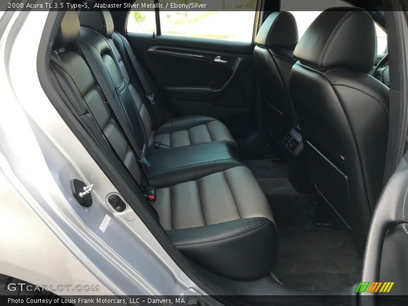 Alabaster Silver Metallic / Ebony/Silver 2008 Acura TL 3.5 Type-S