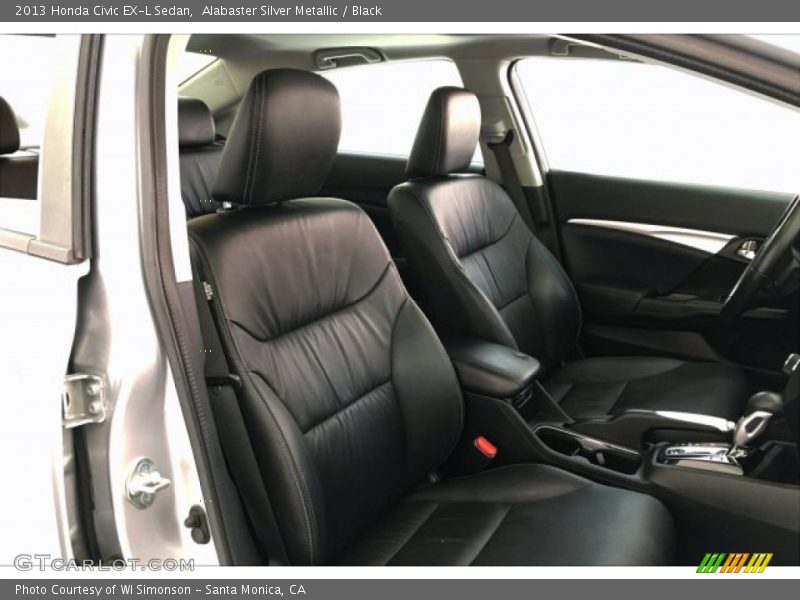 Alabaster Silver Metallic / Black 2013 Honda Civic EX-L Sedan