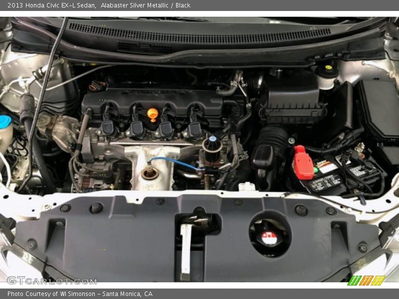 Alabaster Silver Metallic / Black 2013 Honda Civic EX-L Sedan