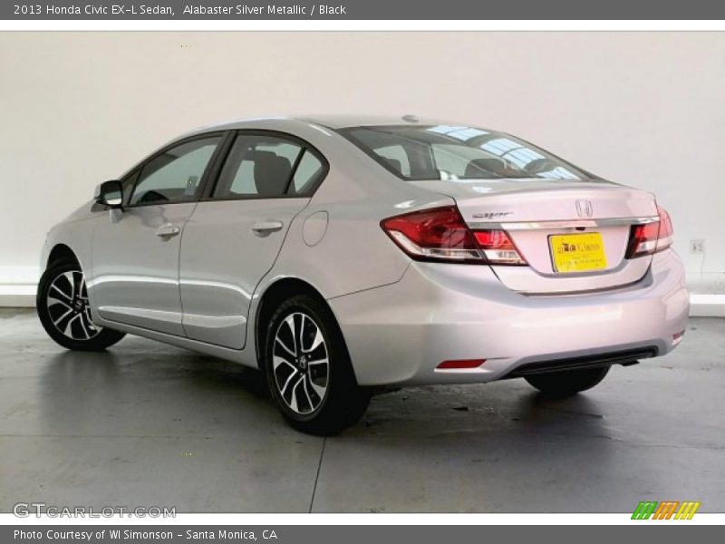 Alabaster Silver Metallic / Black 2013 Honda Civic EX-L Sedan