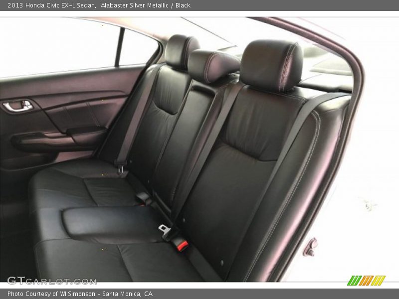 Alabaster Silver Metallic / Black 2013 Honda Civic EX-L Sedan