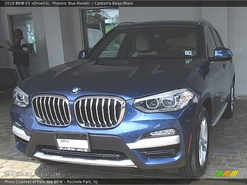 Phytonic Blue Metallic / Canberra Beige/Black 2019 BMW X3 xDrive30i