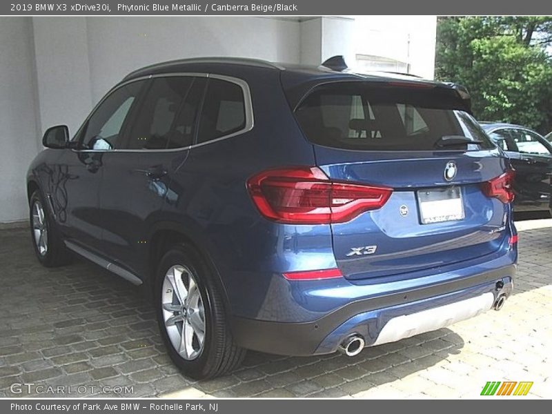 Phytonic Blue Metallic / Canberra Beige/Black 2019 BMW X3 xDrive30i