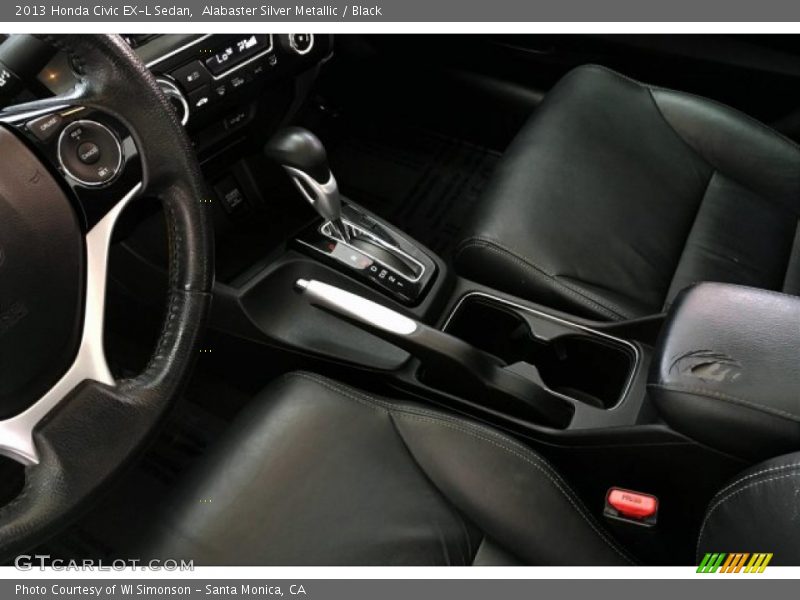 Alabaster Silver Metallic / Black 2013 Honda Civic EX-L Sedan