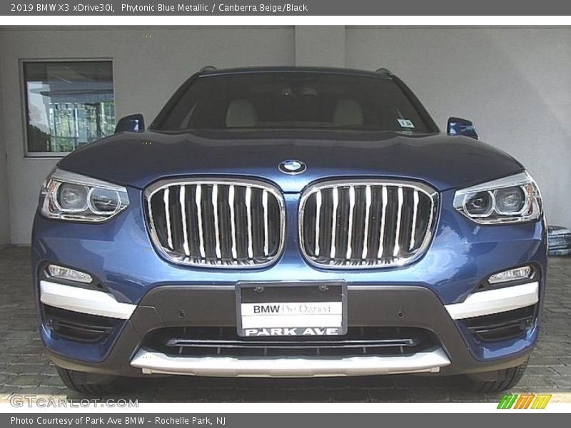Phytonic Blue Metallic / Canberra Beige/Black 2019 BMW X3 xDrive30i