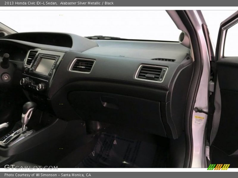 Alabaster Silver Metallic / Black 2013 Honda Civic EX-L Sedan