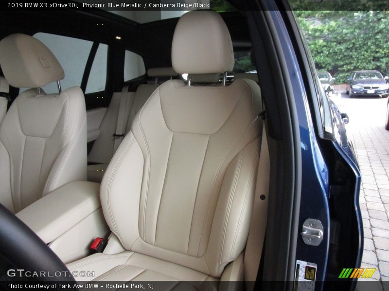 Phytonic Blue Metallic / Canberra Beige/Black 2019 BMW X3 xDrive30i
