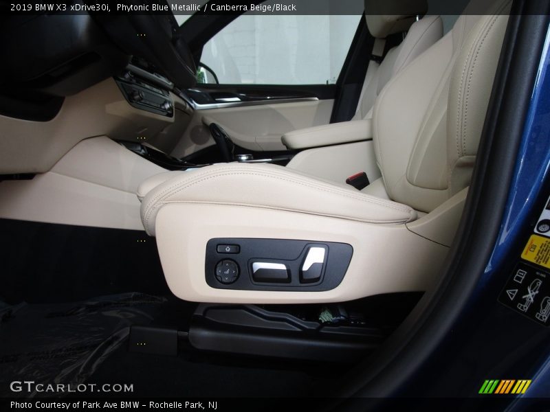 Phytonic Blue Metallic / Canberra Beige/Black 2019 BMW X3 xDrive30i