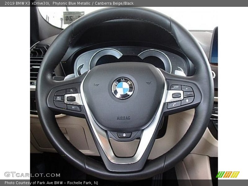 Phytonic Blue Metallic / Canberra Beige/Black 2019 BMW X3 xDrive30i