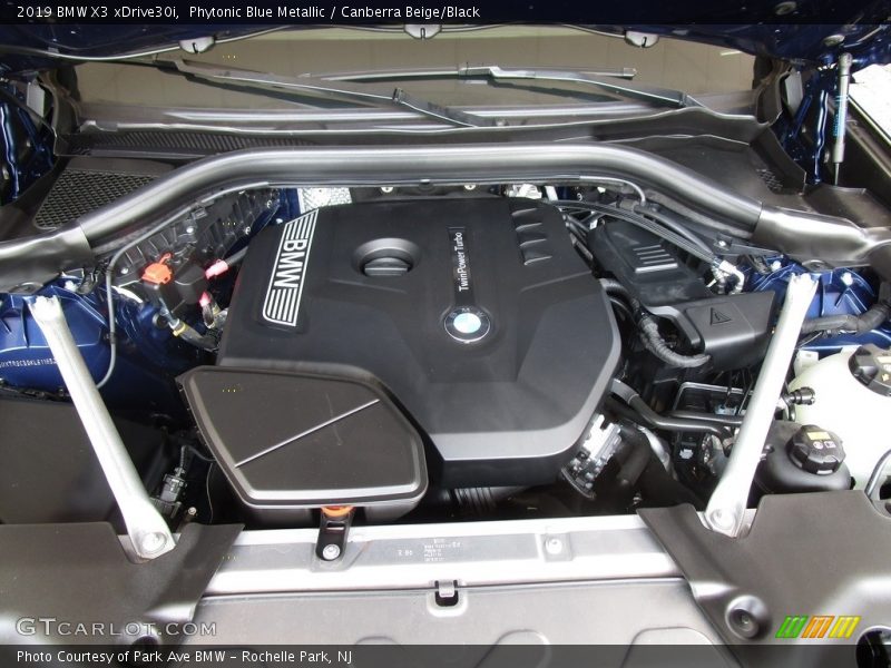 Phytonic Blue Metallic / Canberra Beige/Black 2019 BMW X3 xDrive30i