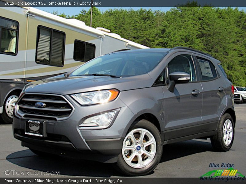 Smoke Metallic / Ebony Black 2019 Ford EcoSport SE