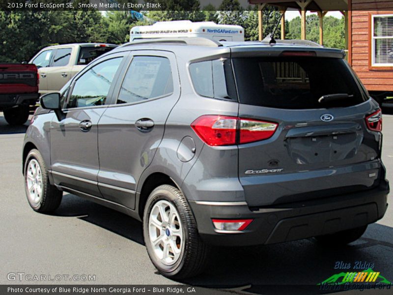 Smoke Metallic / Ebony Black 2019 Ford EcoSport SE