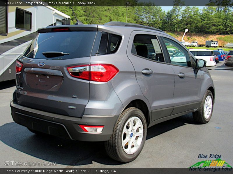 Smoke Metallic / Ebony Black 2019 Ford EcoSport SE