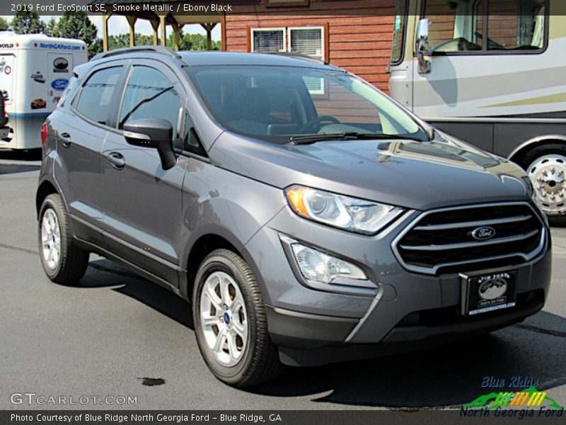 Smoke Metallic / Ebony Black 2019 Ford EcoSport SE