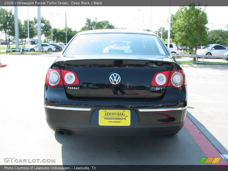Deep Black / Black 2008 Volkswagen Passat Turbo Sedan