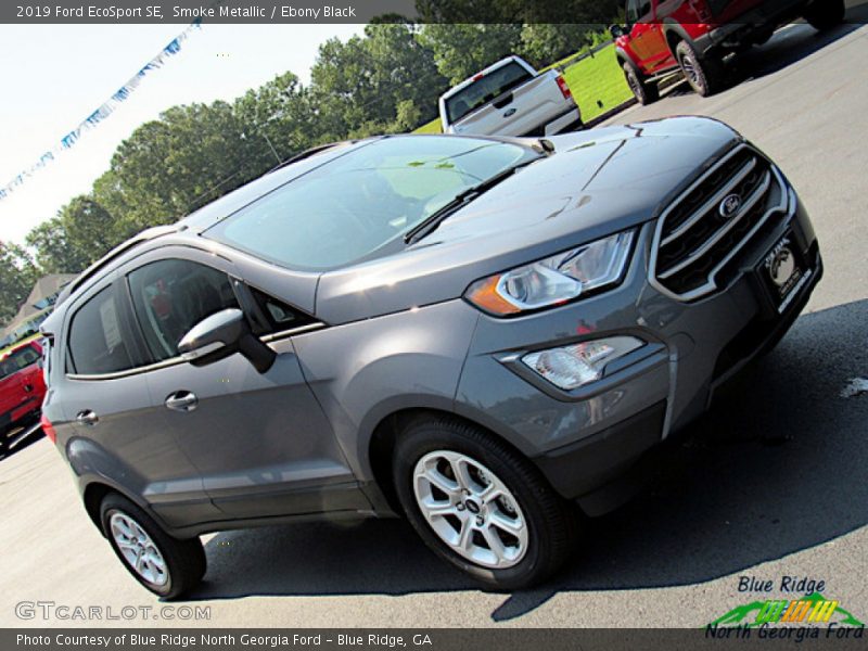 Smoke Metallic / Ebony Black 2019 Ford EcoSport SE