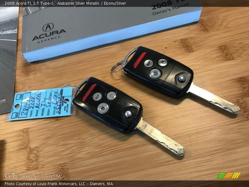 Alabaster Silver Metallic / Ebony/Silver 2008 Acura TL 3.5 Type-S