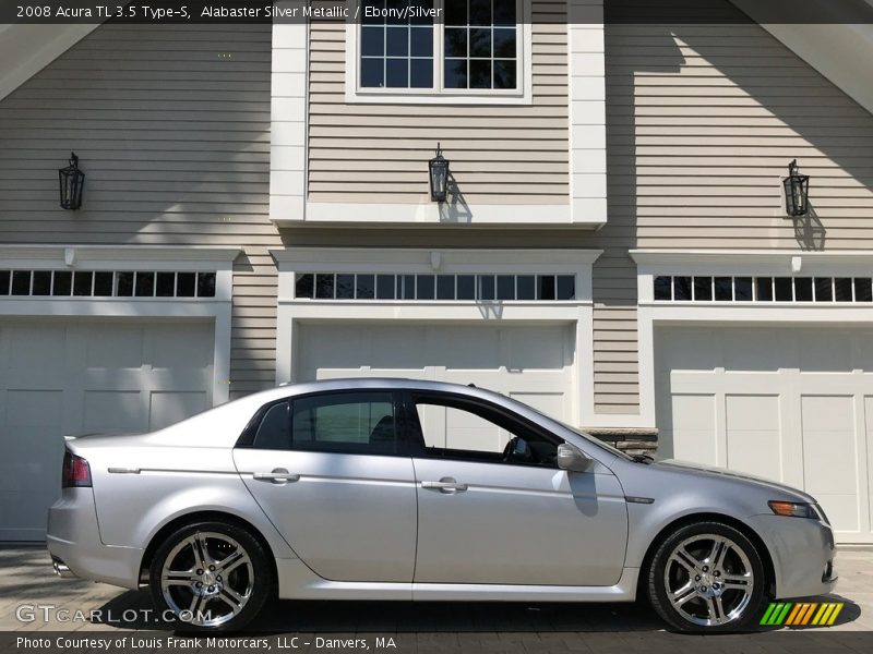 Alabaster Silver Metallic / Ebony/Silver 2008 Acura TL 3.5 Type-S