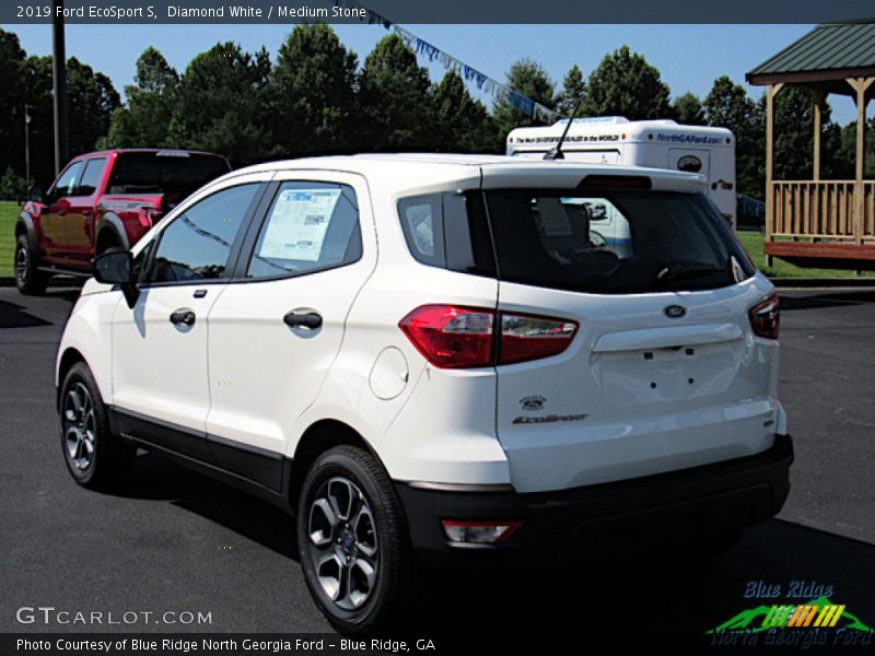 Diamond White / Medium Stone 2019 Ford EcoSport S