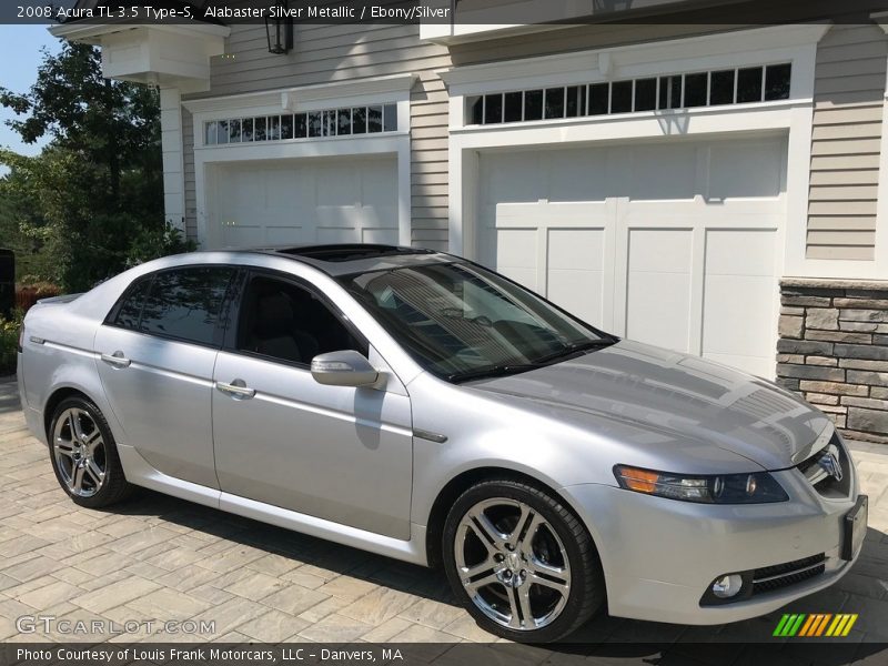 Alabaster Silver Metallic / Ebony/Silver 2008 Acura TL 3.5 Type-S