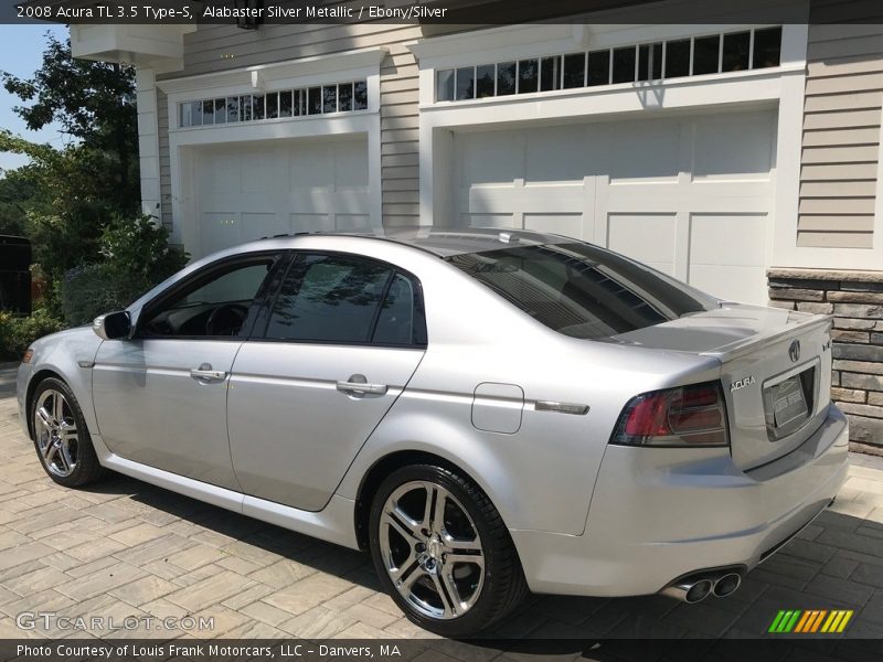 Alabaster Silver Metallic / Ebony/Silver 2008 Acura TL 3.5 Type-S